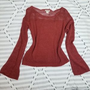 Lucky Brand - Knit Bell Sleeve Sweater